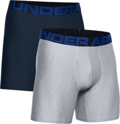 Charcoal Under Armour Men's 6" Underwear Tech Boxerjock Briefs